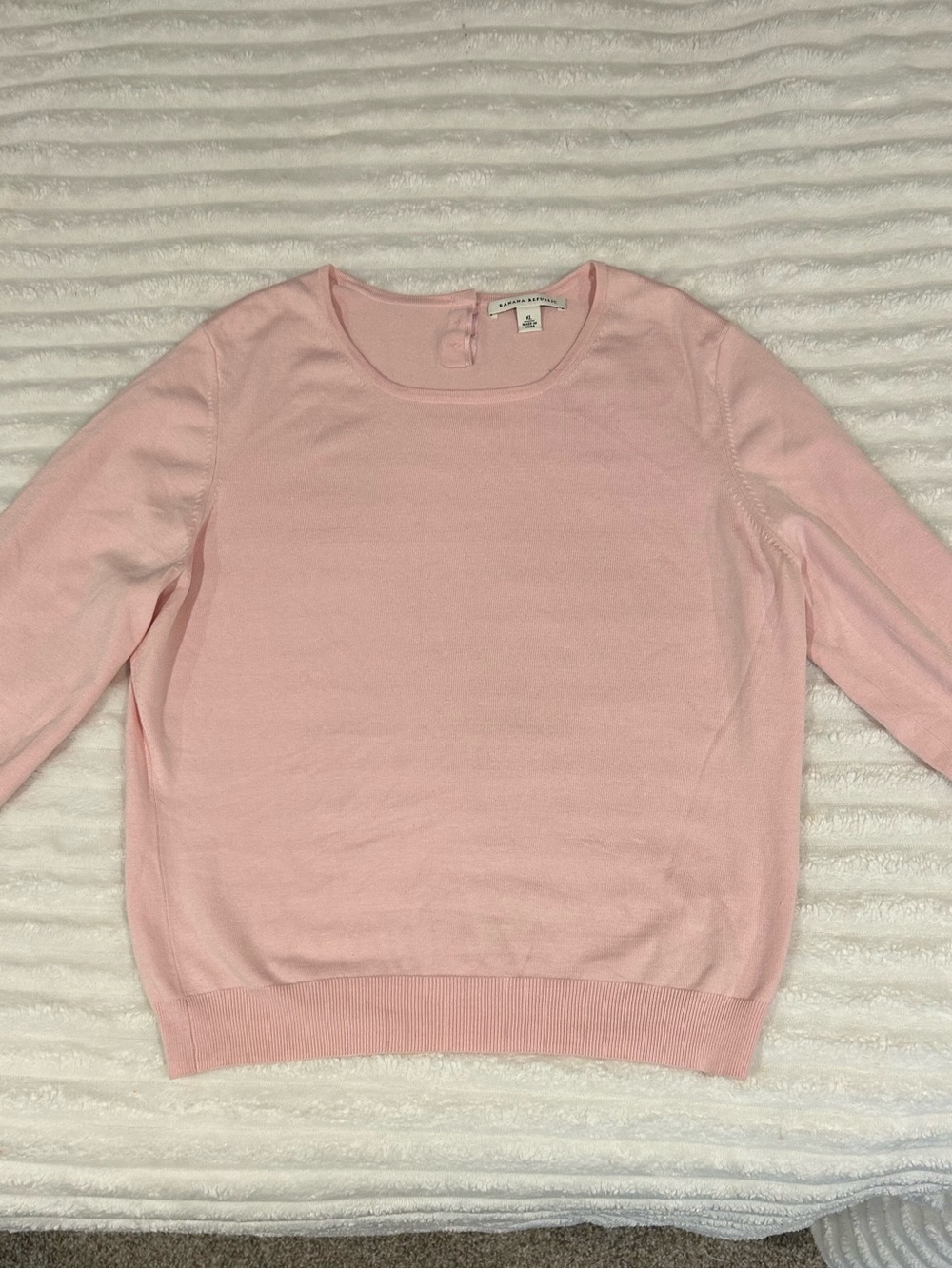 Banana Republic Pink Silk Sweater Top XL